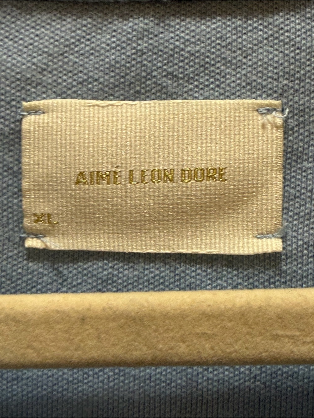 Aimé Leon Dore Polo Shirt Light Blue 100% Cotton Size XL - Picture 6 of 6